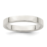 Sterling Silver Flat, Lightweight wedding band ring