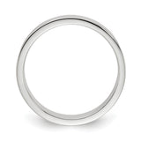 Sterling Silver Flat, Lightweight wedding band ring alternate angle