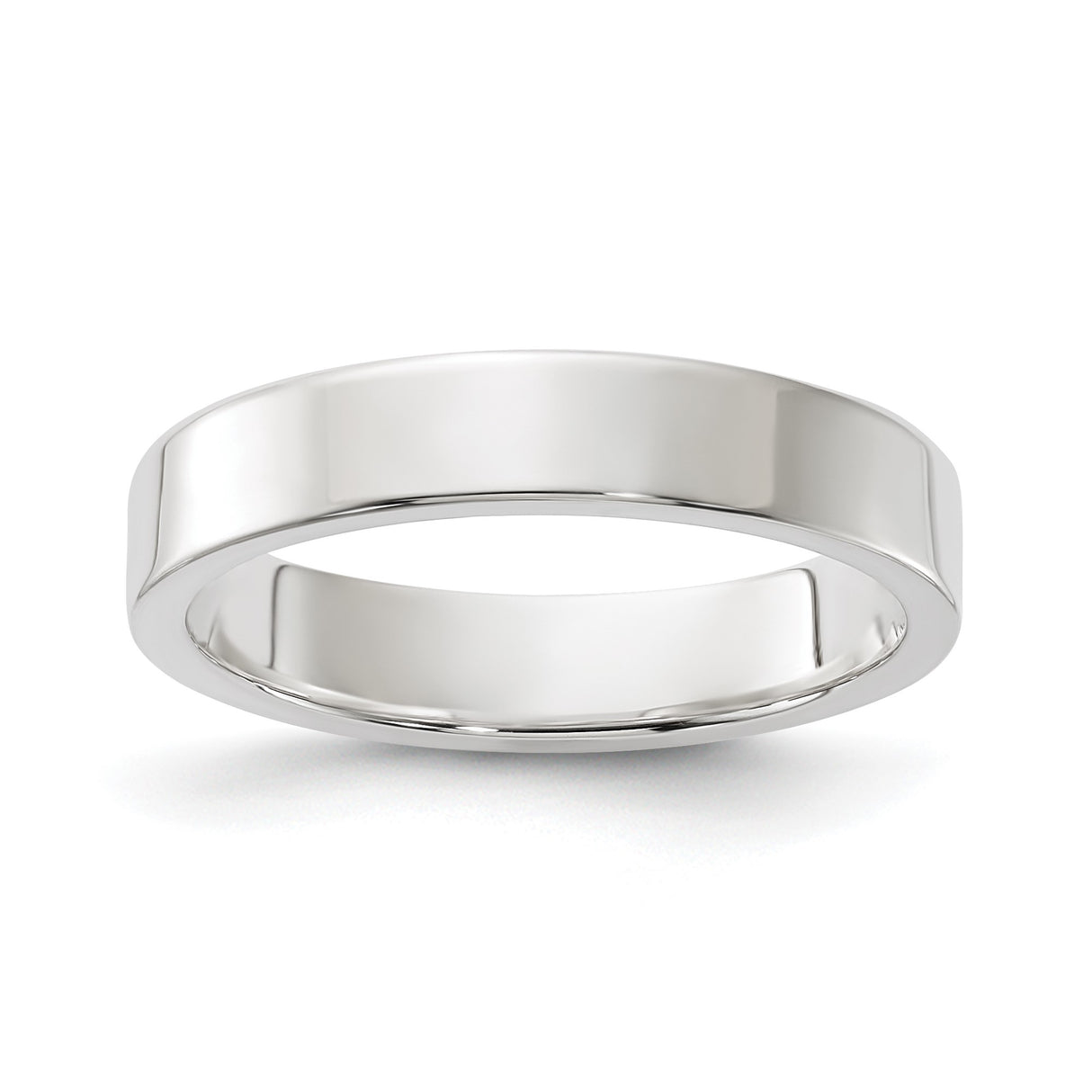 Sterling Silver Flat, Lightweight wedding band ring