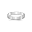 Sterling Silver Flat wedding band ring