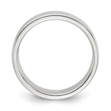 Sterling Silver Flat, Lightweight wedding band ring alternate angle
