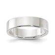 Sterling Silver Flat, Lightweight wedding band ring