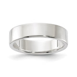 Sterling Silver Flat, Lightweight wedding band ring