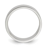 Sterling Silver Flat, Lightweight wedding band ring alternate angle