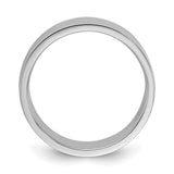 Sterling Silver Flat wedding band ring alternate angle