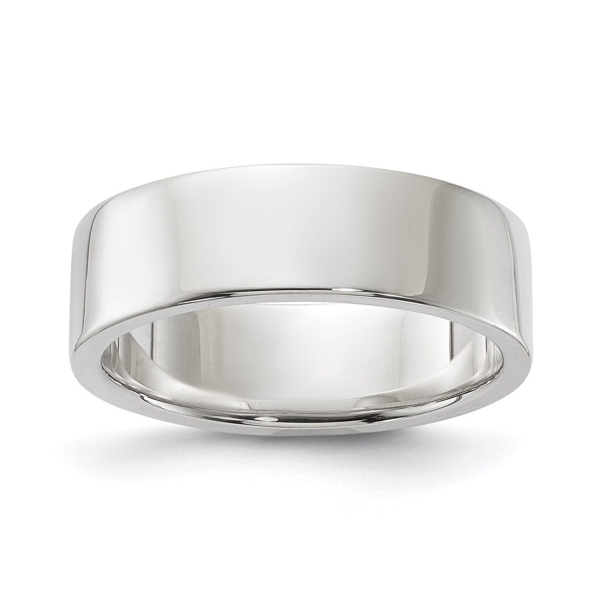 Sterling Silver Flat, Lightweight wedding band ring