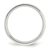 Sterling Silver Flat, Lightweight wedding band ring alternate angle