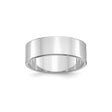 Sterling Silver Flat wedding band ring