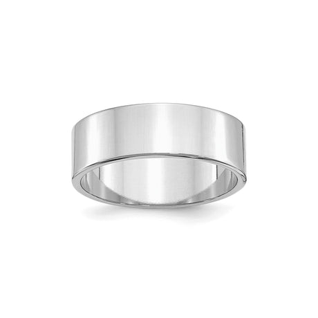 Sterling Silver Flat wedding band ring