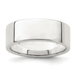 Sterling Silver Flat, Lightweight wedding band ring