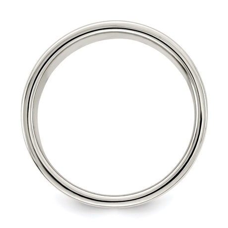 Sterling Silver Flat, Lightweight wedding band ring alternate angle