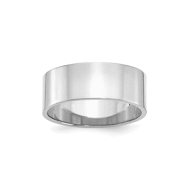 Sterling Silver Flat wedding band ring