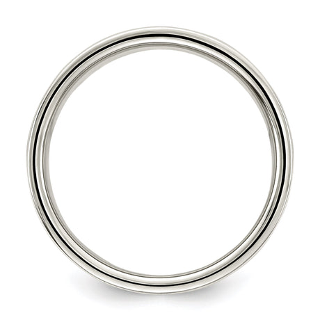 Sterling Silver Flat, Lightweight wedding band ring alternate angle