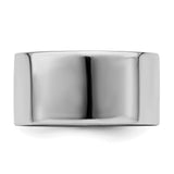 Sterling Silver Flat wedding band ring detail view