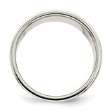 Sterling Silver Flat, Lightweight wedding band ring alternate angle