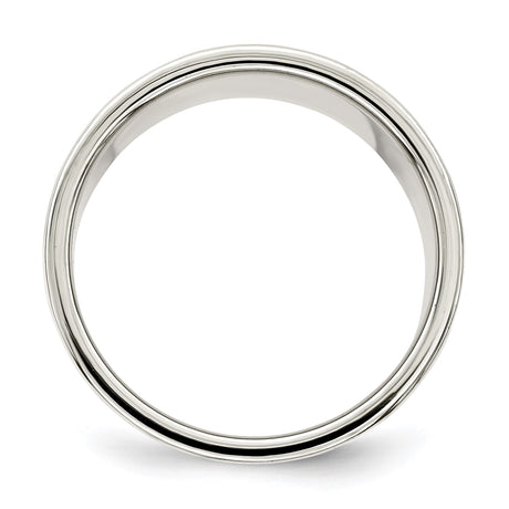 Sterling Silver Flat, Lightweight wedding band ring alternate angle