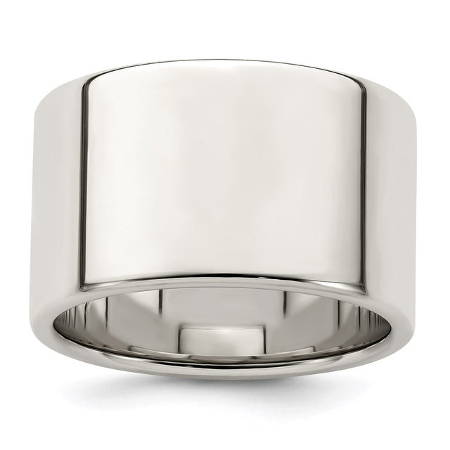 Sterling Silver Flat, Lightweight wedding band ring