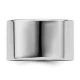 Sterling Silver Flat wedding band ring detail view