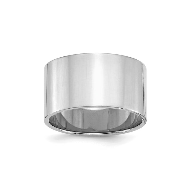 Sterling Silver Flat wedding band ring
