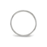 Sterling Silver Flat wedding band ring alternate angle