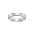 Sterling Silver Flat wedding band ring
