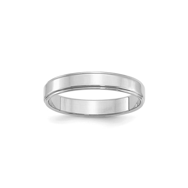 Sterling Silver Flat wedding band ring