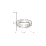 Sterling Silver Flat wedding band ring shown for scale