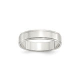 Sterling Silver Flat wedding band ring