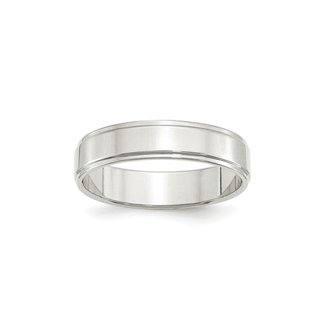 Sterling Silver Flat wedding band ring