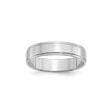 Sterling Silver Flat wedding band ring