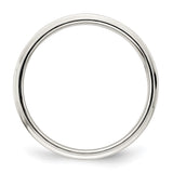 Sterling Silver Flat wedding band ring alternate angle
