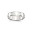 Sterling Silver Flat wedding band ring