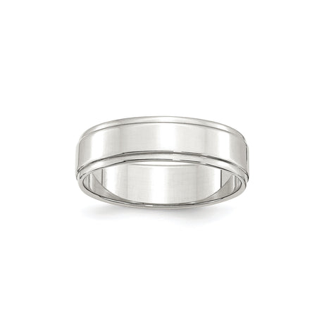 Sterling Silver Flat wedding band ring