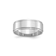 Sterling Silver Flat wedding band ring