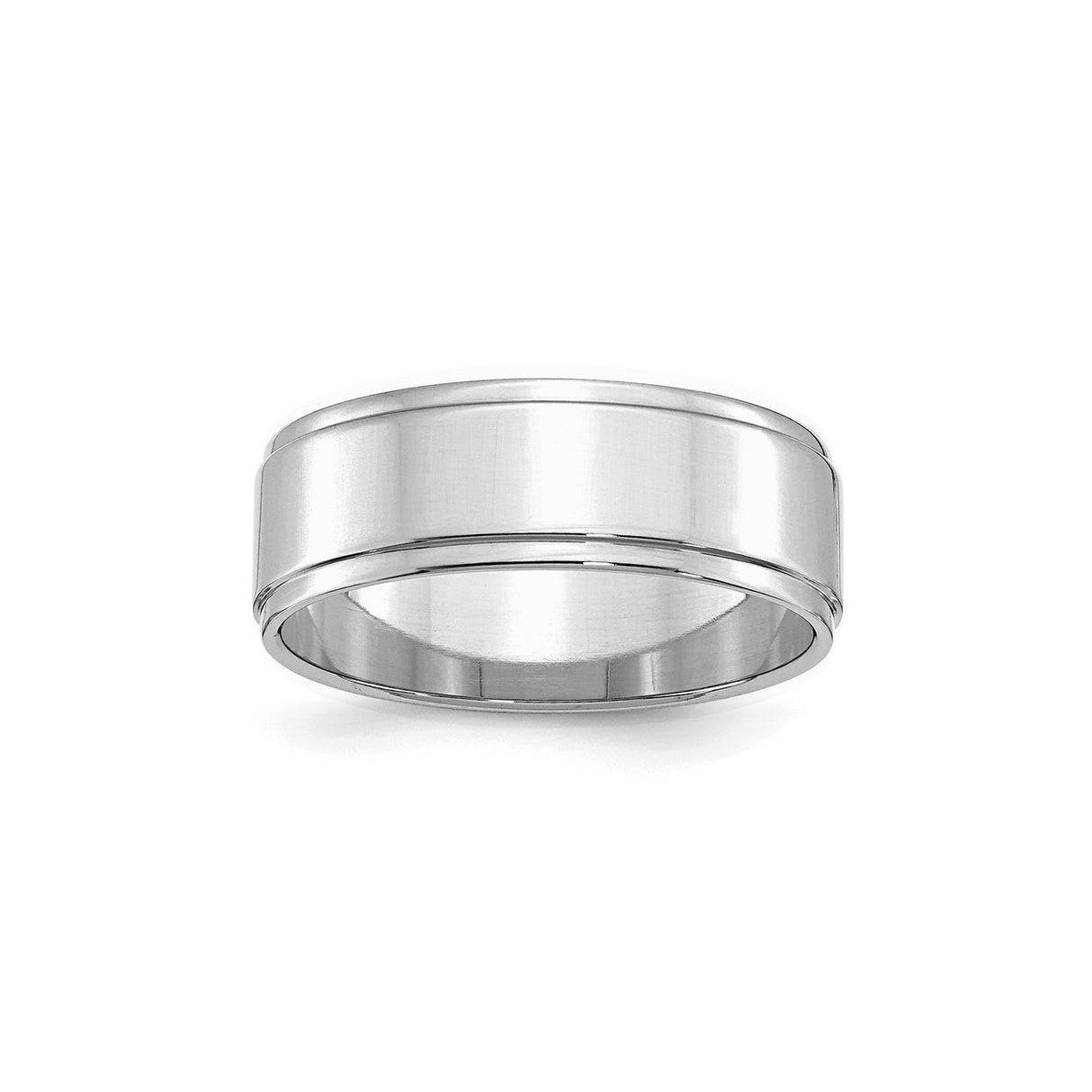 Sterling Silver Flat wedding band ring