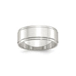 Sterling Silver Flat wedding band ring
