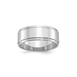 Sterling Silver Flat wedding band ring