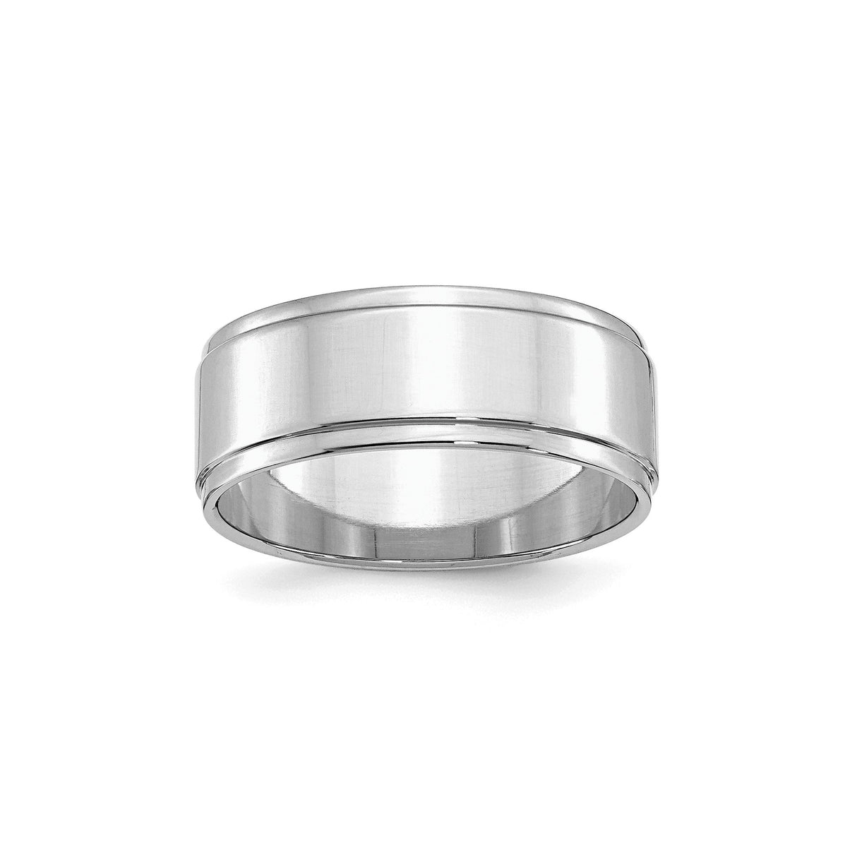 Sterling Silver Flat wedding band ring