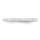 Sterling Silver Domed wedding band ring detail view