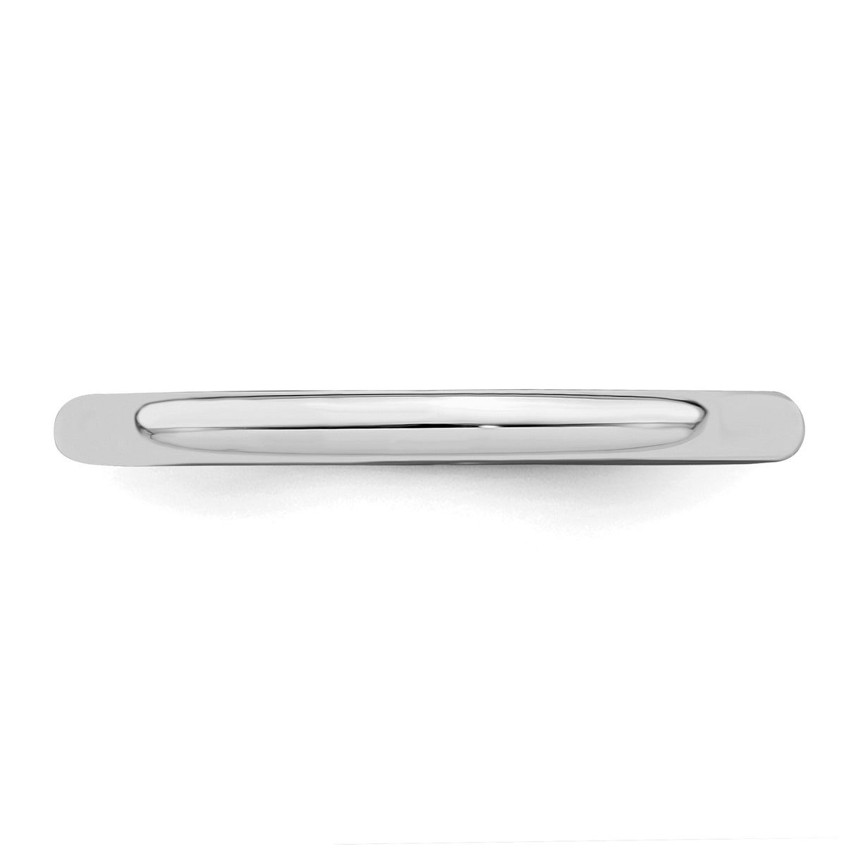 Sterling Silver Domed wedding band ring detail view