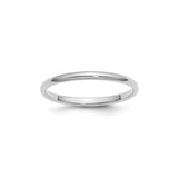 Sterling Silver Domed wedding band ring