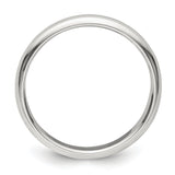 Sterling Silver Domed wedding band ring alternate angle