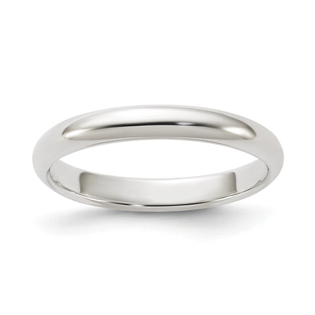 Sterling Silver Domed wedding band ring