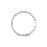 Sterling Silver Domed wedding band ring alternate angle