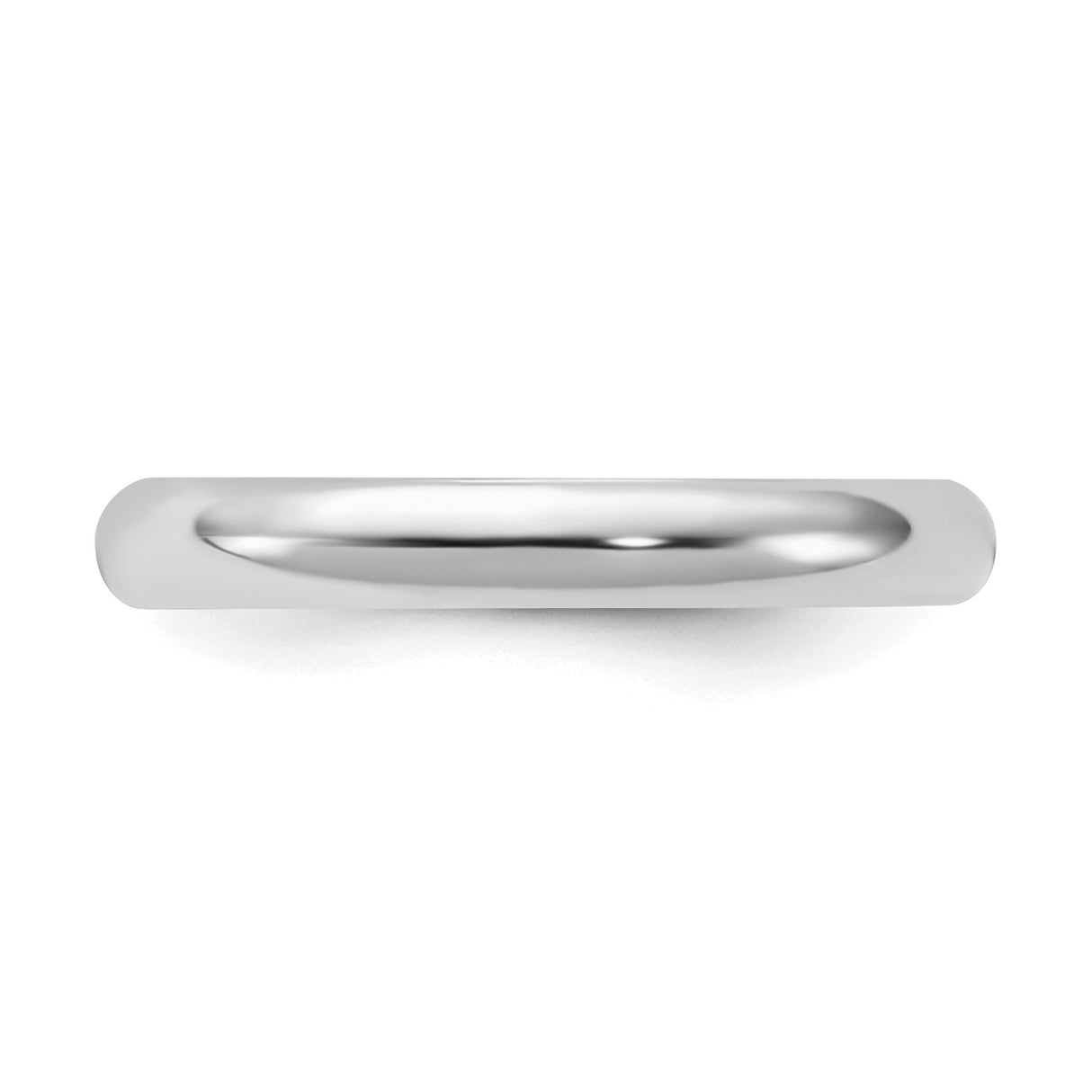 Sterling Silver Domed wedding band ring detail view