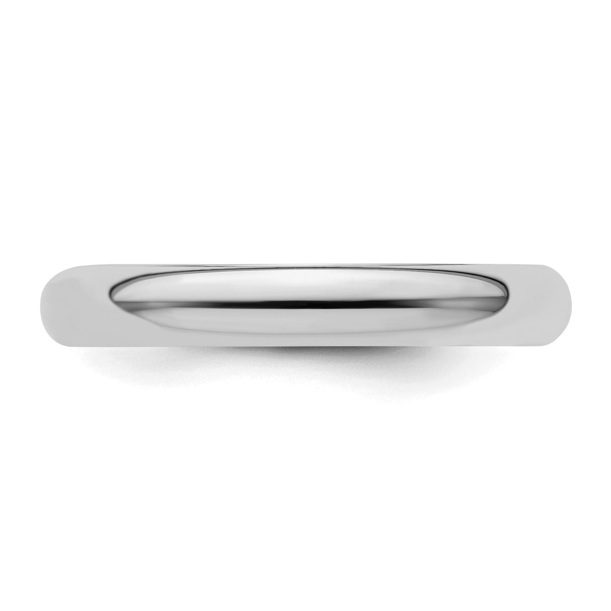 Sterling Silver Domed wedding band ring detail view