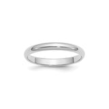 Sterling Silver Domed wedding band ring
