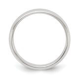 Sterling Silver Domed wedding band ring alternate angle