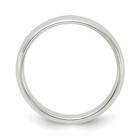 Sterling Silver Domed wedding band ring alternate angle