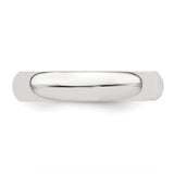 Sterling Silver Domed wedding band ring detail view